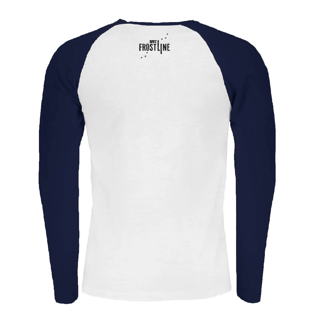 DAYZ FROSTLINE - LONG SLEEVE T-SHIRT | WHITE + NAVY BLUE