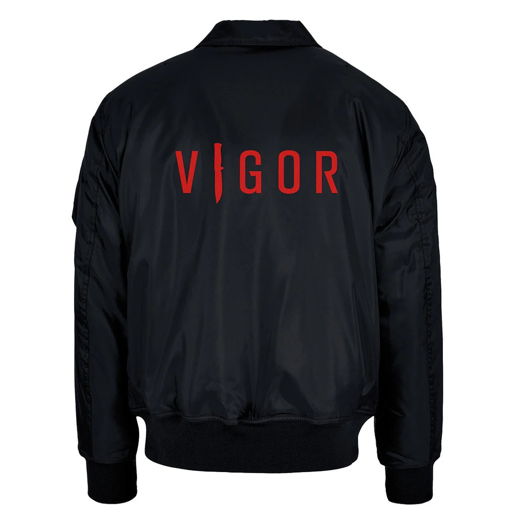 VIGOR - OFFICIAL BOMBER JACKET | BLACK