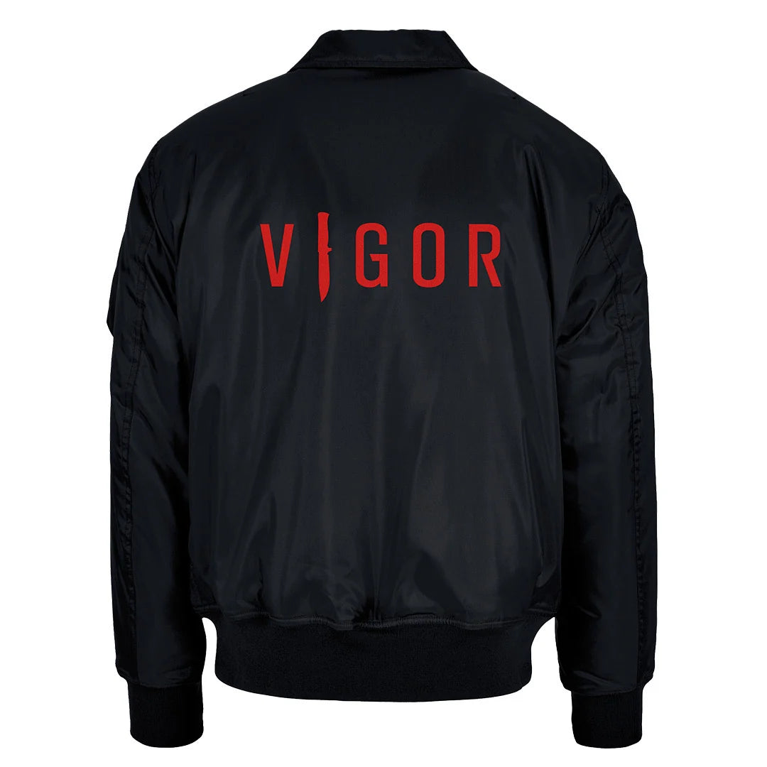 VIGOR - OFFICIAL BOMBER JACKET | BLACK