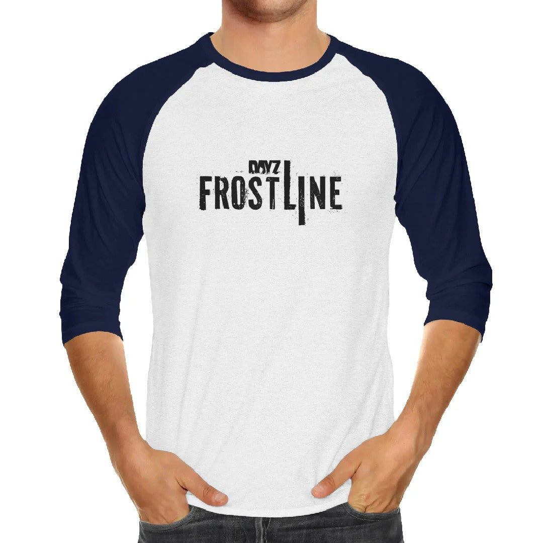 DAYZ FROSTLINE - LONG SLEEVE T-SHIRT | WHITE + NAVY BLUE