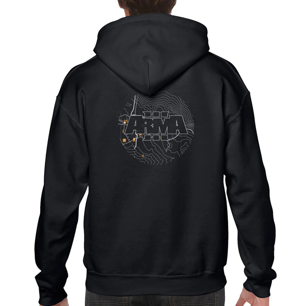 ARMA 3 - MAP STYLE HOODIE | BLACK