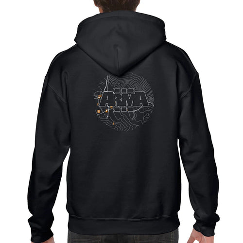 ARMA 3 - MAP STYLE HOODIE | BLACK