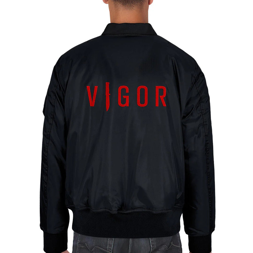VIGOR - OFFICIAL BOMBER JACKET | BLACK