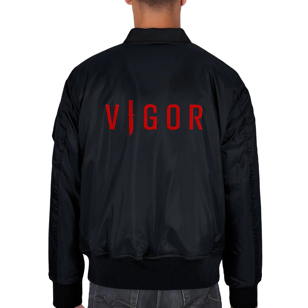 VIGOR - OFFICIAL BOMBER JACKET | BLACK